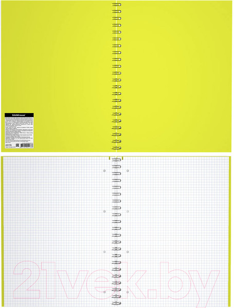 Изображение товара Тетрадь Erich Krause Neon / 45178 (120л, клетка)