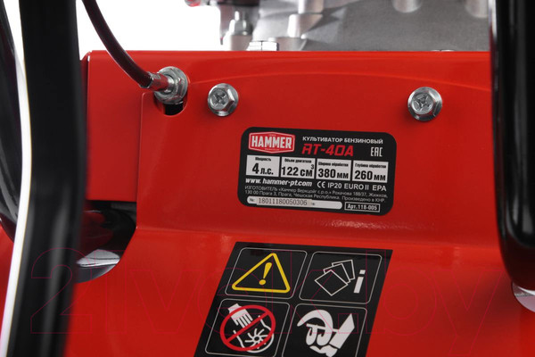 Изображение товара Миникультиватор бензиновый Hammer RT-40A (66696)
