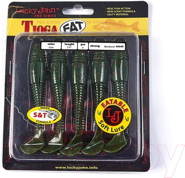 Изображение товара Мягкая приманка Lucky John Pro Series Tioga Fat 3.9in(10.00)/PA16 / 140146-PA16 (5шт)