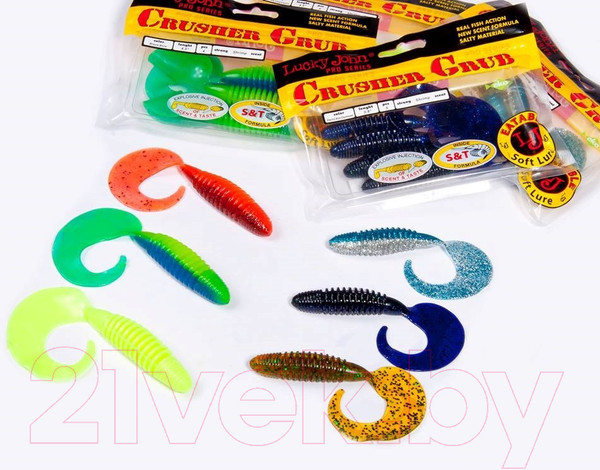 Изображение товара Мягкая приманка Lucky John Pro Series Crusher Grub / 140158-PA01 (4шт)