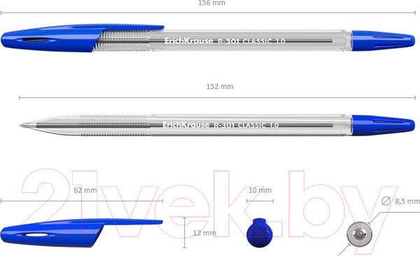 Изображение товара Набор шариковых ручек Erich Krause R-301 / 22032 (4шт)