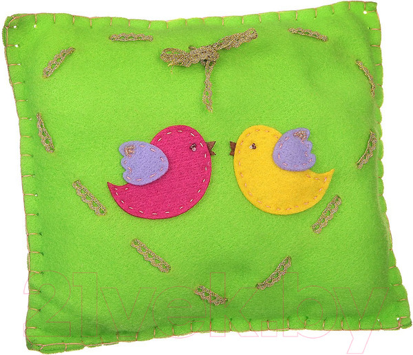 Изображение товара Набор для шитья Bondibon Шьем из фетра. Подушка- птички / ВВ1243