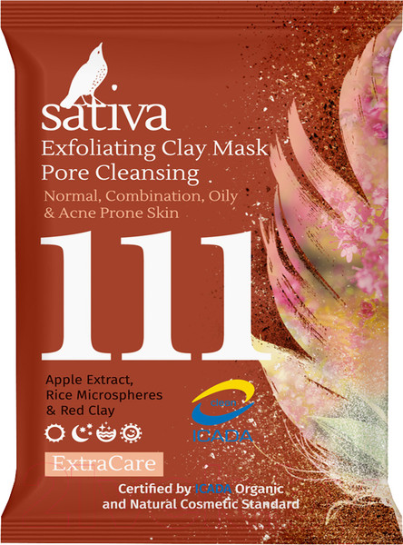 Изображение товара Маска для лица сухая Sativa №111 маска-гоммаж для очищения пор