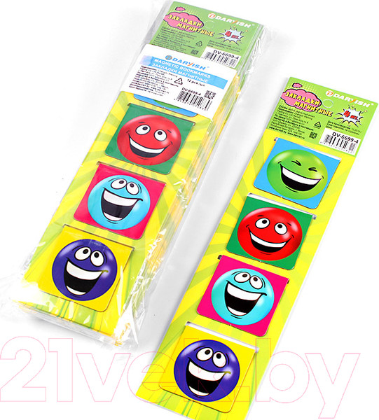 Изображение товара Набор закладок Darvish Смайлик магнитные / DV-6699-4 (4шт)