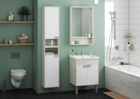 Изображение товара Шкаф-полупенал для ванной Акватон Флай L (1A237903FAX1L)