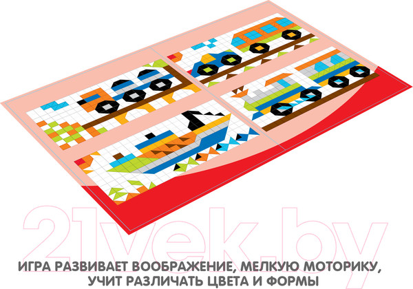 Изображение товара Развивающая игрушка Bondibon Мозаика. Транспорт / ВВ3029