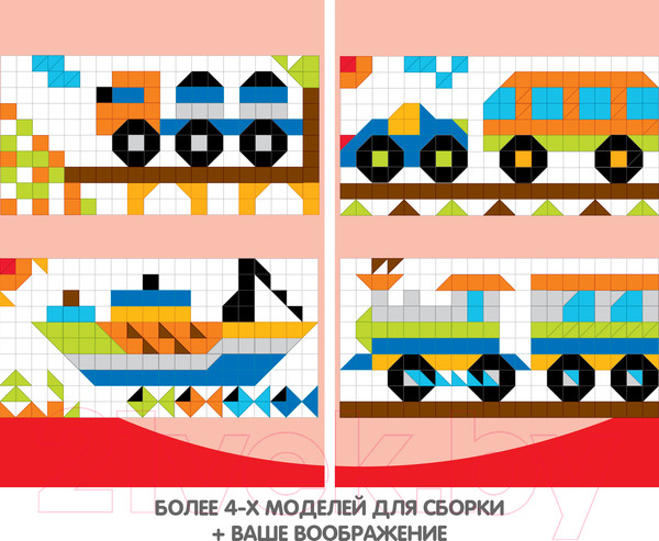 Изображение товара Развивающая игрушка Bondibon Мозаика. Транспорт / ВВ3029