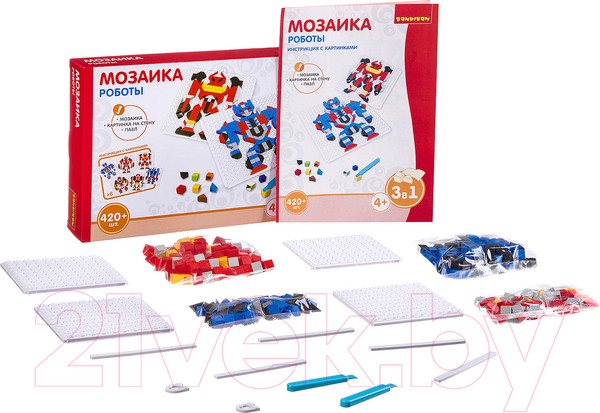 Изображение товара Развивающая игрушка Bondibon Мозаика. Роботы / ВВ3030