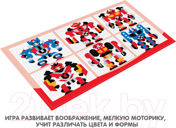 Изображение товара Развивающая игрушка Bondibon Мозаика. Роботы / ВВ3030