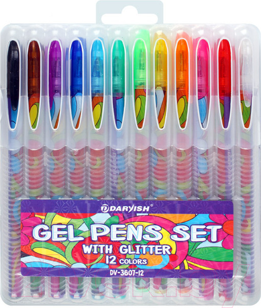 Изображение товара Набор гелевых ручек Darvish DV-3607-12 (12шт)