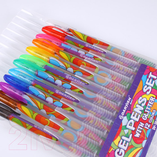 Изображение товара Набор гелевых ручек Darvish DV-3607-12 (12шт)