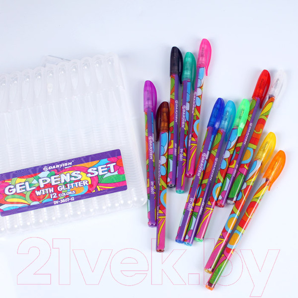 Изображение товара Набор гелевых ручек Darvish DV-3607-12 (12шт)