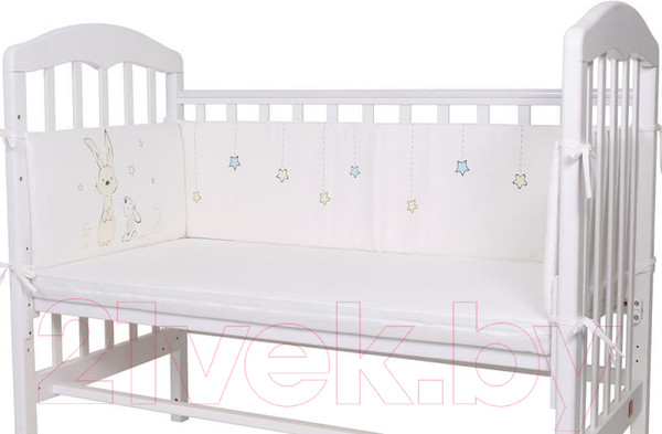 Изображение товара Бортик в кроватку Топотушки Друзья / 142/1 (голубой)