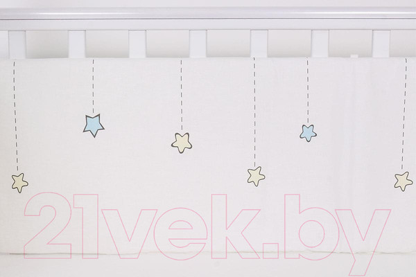 Изображение товара Бортик в кроватку Топотушки Друзья / 142/1 (голубой)