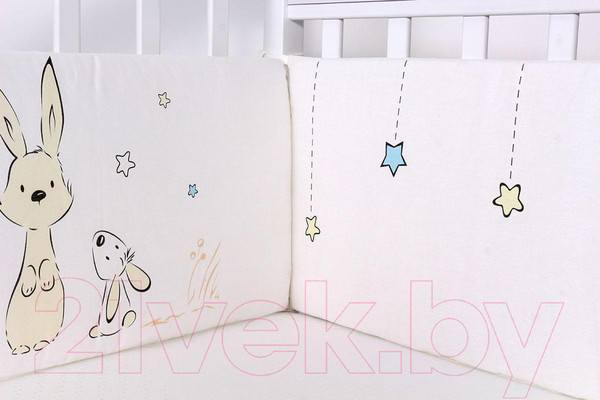 Изображение товара Бортик в кроватку Топотушки Друзья / 142/1 (голубой)