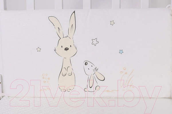 Изображение товара Бортик в кроватку Топотушки Друзья / 142/1 (голубой)