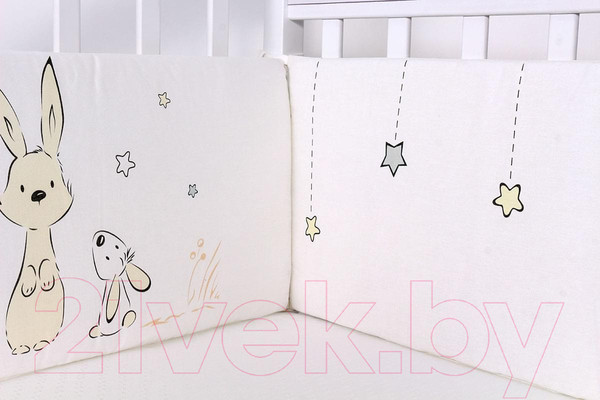 Изображение товара Бортик в кроватку Топотушки Друзья / 142/2 (серый)