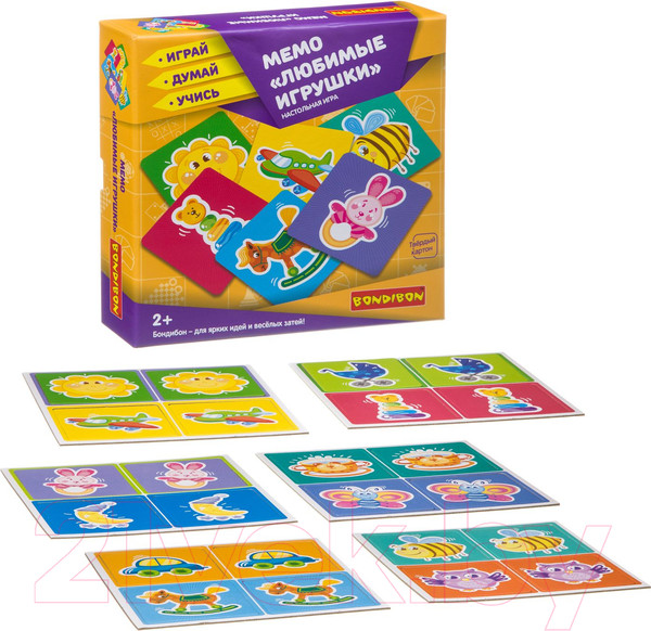 Изображение товара Развивающая игра Bondibon Мемо. Любимые игрушки / ВВ3910