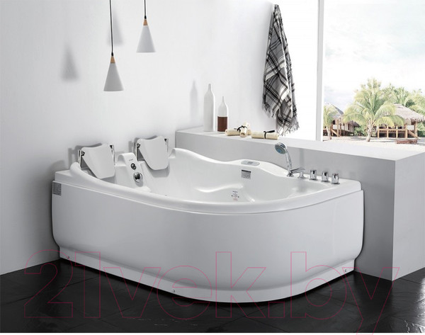 Изображение товара Ванна акриловая Gemy G9083 K L 180x121 (с гидромассажем)