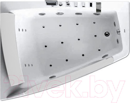 Изображение товара Ванна акриловая Gemy G9056 K L 170x130 (с гидромассажем)