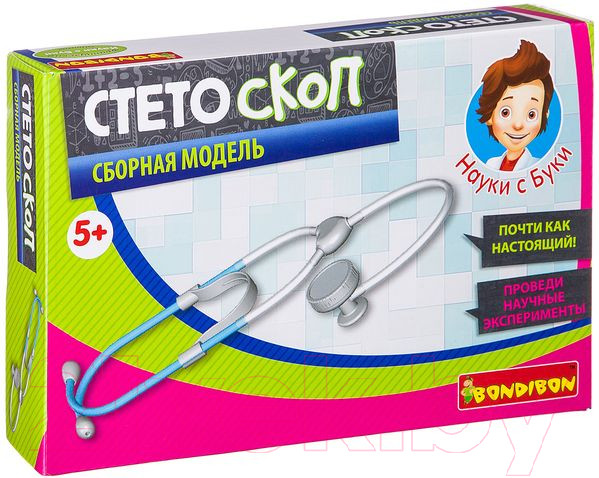 Изображение товара Научная игра Bondibon Французские опыты. Стетоскоп / ВВ2590