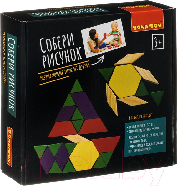 Изображение товара Развивающая игра Bondibon Собери рисунок / ВВ4186