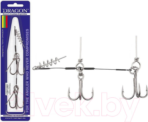 Изображение товара Комплект оснастки для приманки Dragon V-Lures 1/0 / 56-100-2710