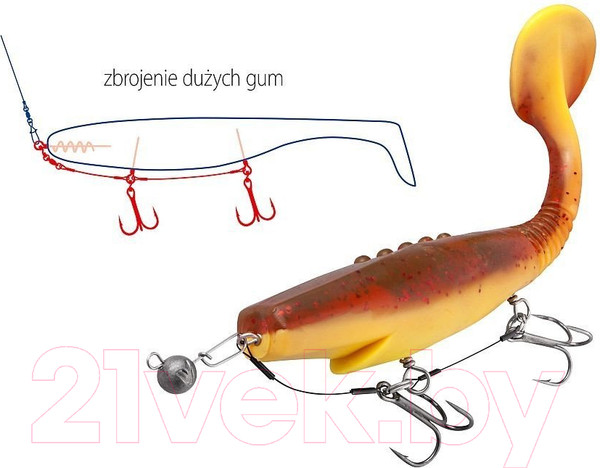 Изображение товара Комплект оснастки для приманки Dragon V-Lures 1/0 / 56-100-2710