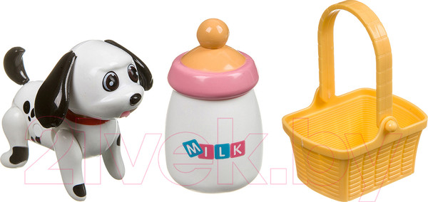 Изображение товара Игровой набор Bondibon Собачка с бутылочкой и корзинкой / ВВ3396