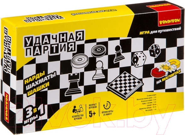 Изображение товара Набор настольных игр Bondibon Удачная партия / ВВ0684