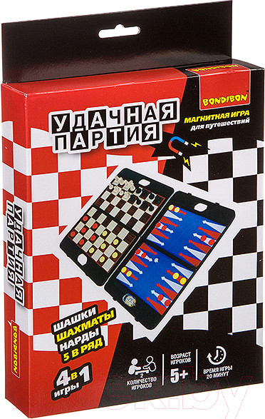 Изображение товара Набор настольных игр Bondibon Удачная партия / ВВ3481