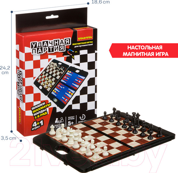 Изображение товара Набор настольных игр Bondibon Удачная партия / ВВ3481