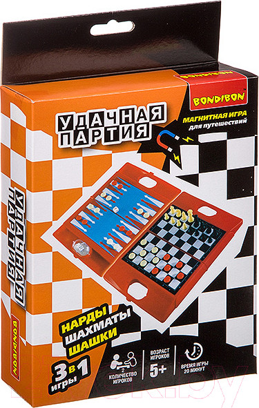 Изображение товара Набор настольных игр Bondibon Удачная партия / ВВ3482