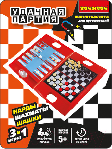 Изображение товара Набор настольных игр Bondibon Удачная партия / ВВ3482