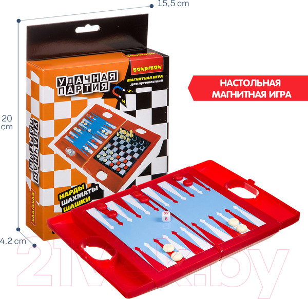 Изображение товара Набор настольных игр Bondibon Удачная партия / ВВ3482