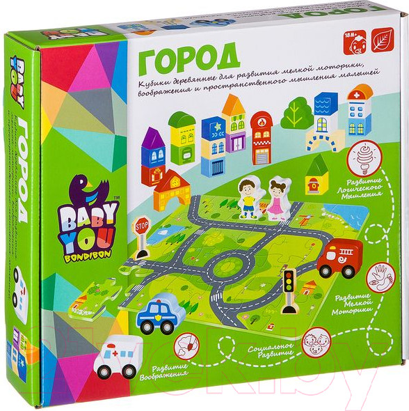 Изображение товара Конструктор Bondibon Город / ВВ2382
