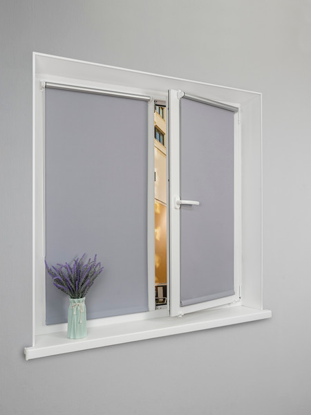 Изображение товара Рулонная штора Lm Decor Симпл Блэкаут LM 68-07 110x160 (серый)