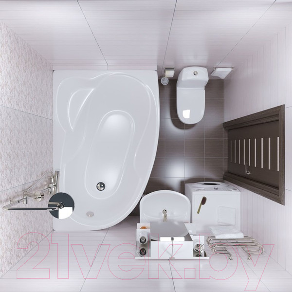 Изображение товара Ванна акриловая Triton Изабель 170x100 L (с каркасом)