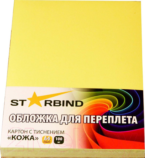 Изображение товара Обложки для переплета Starbind A4 кожа / CCLA4Ye230 (100шт, желтый)