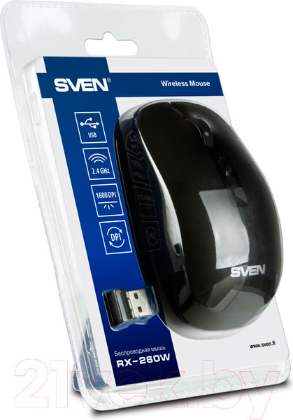 Изображение товара Мышь Sven RX-260W Wireless (черный)