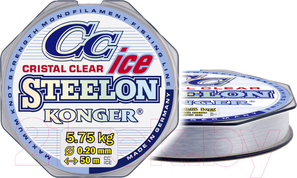 Изображение товара Леска монофильная Konger Steelon Crictal Clear Ice 0.14мм 50м / 240050014