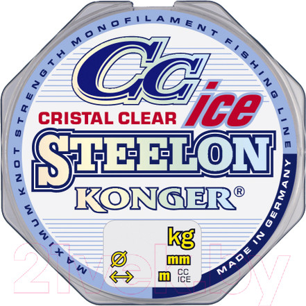 Изображение товара Леска монофильная Konger Steelon Crictal Clear Ice 0.12мм 50м / 240050012