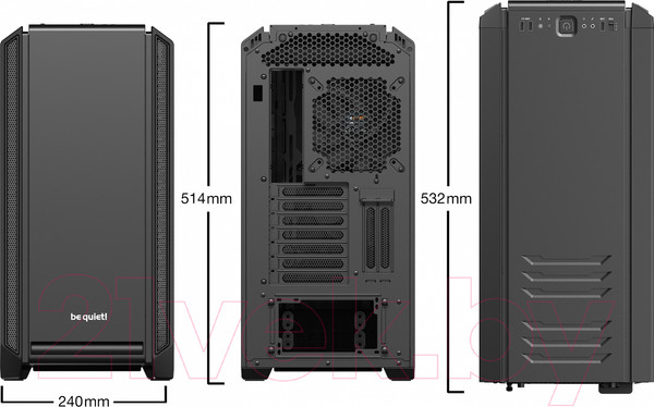 Изображение товара Корпус для компьютера Be quiet! Silent Base 601 Window Black EATX (BGW26)