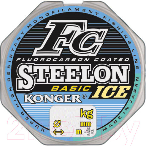 Изображение товара Леска монофильная Konger Steelon Fc-1 Basic Ice 0.22мм 50м / 232050022