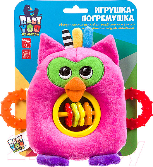 Изображение товара Погремушка Bondibon Сова / ВВ2908