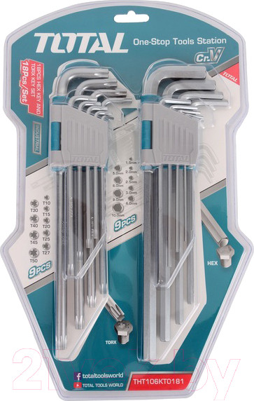 Изображение товара Набор ключей TOTAL THT106KT0181 (18шт)