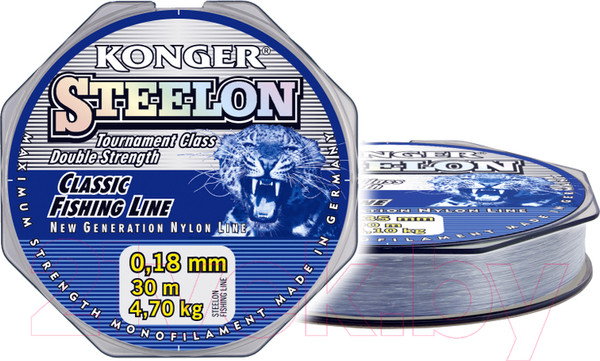Изображение товара Леска монофильная Konger Steelon 0.16мм 30м / 213030016