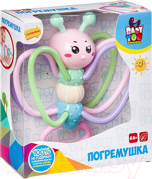 Изображение товара Погремушка Bondibon Бабочка / ВВ3372