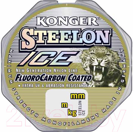Изображение товара Леска монофильная Konger Steelon Fluorocarbon Ice 0.20мм 50м / 220050020