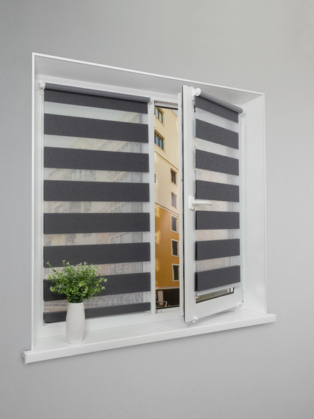 Изображение товара Рулонная штора Lm Decor Сити ДН LB 60-03 180x185 (графит)